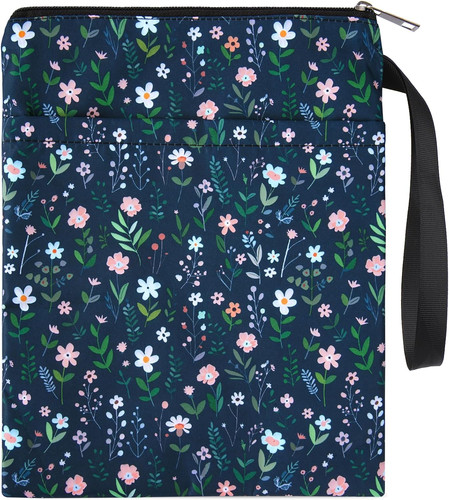 Floral book sleeve pouch - sleeve,