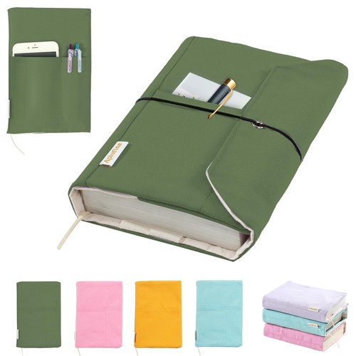 Adjustable canvas book cover - adjustable,