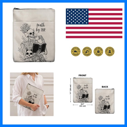 Book sleeve with zipper - sleeve, and