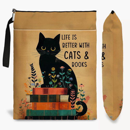 Cat book sleeve - book, covers