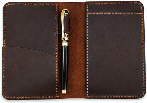 Refillable leather top bound - refillable, top-bound