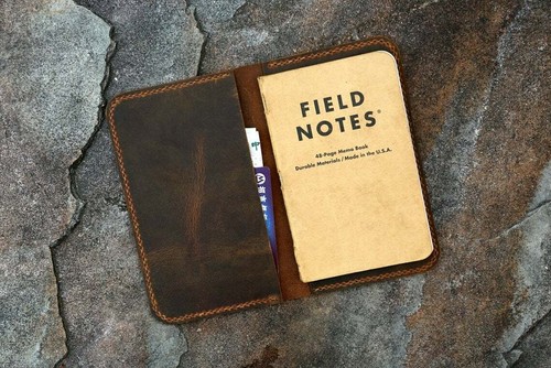 Full grain distressed leather