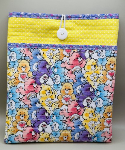 Bear quilted book sleeve - quilted, with
