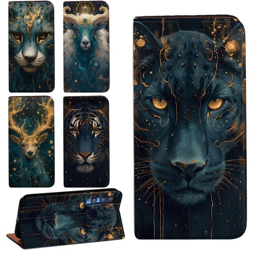 Leather flip wallet - pu, book