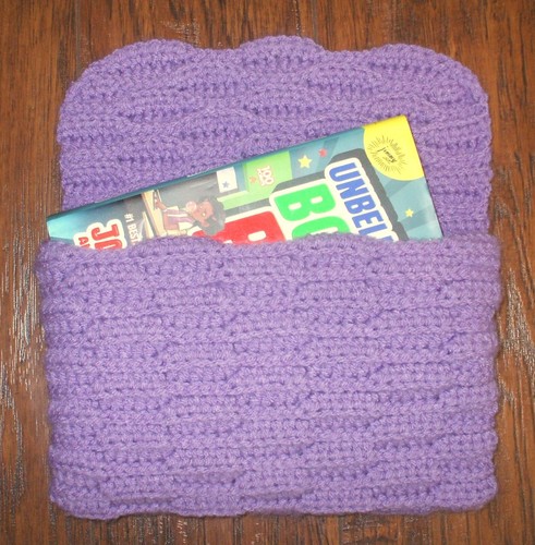 Handmade purple crocheted - handmade, book