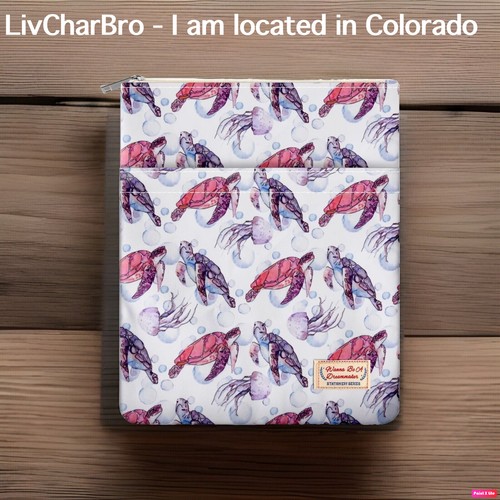 X11 book sleeve w - 9''x11'', w/zipper
