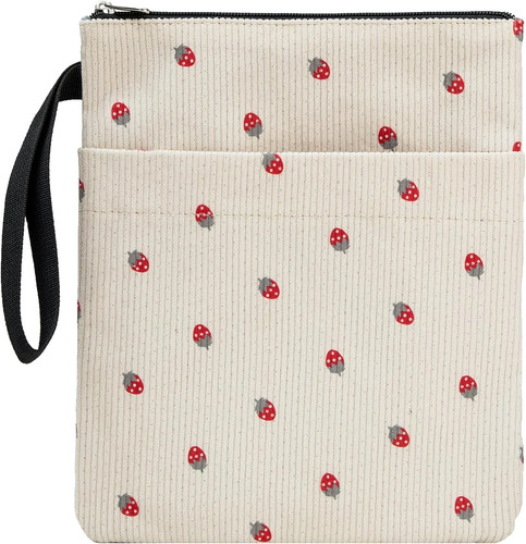 Book sleeve with zipper - with, 11.4x9