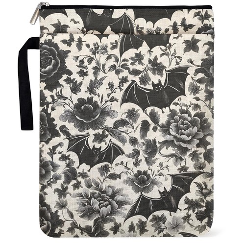 Goth bat rose pattern - rose, book