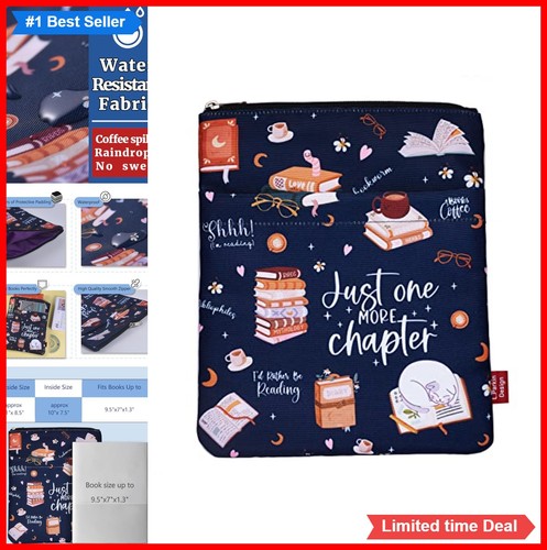 Waterproof canvas book sleeve - canvas,