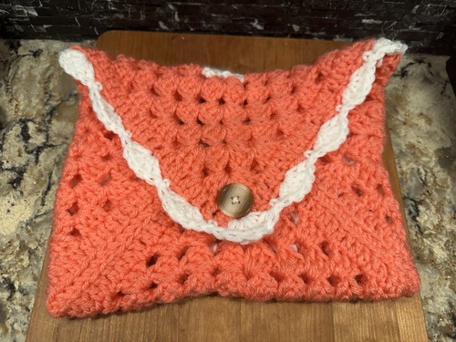 Crocheted pouch book - book, cover