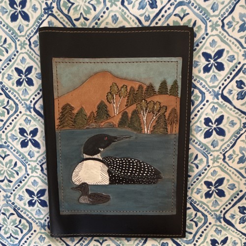 Black leather book - book, folio