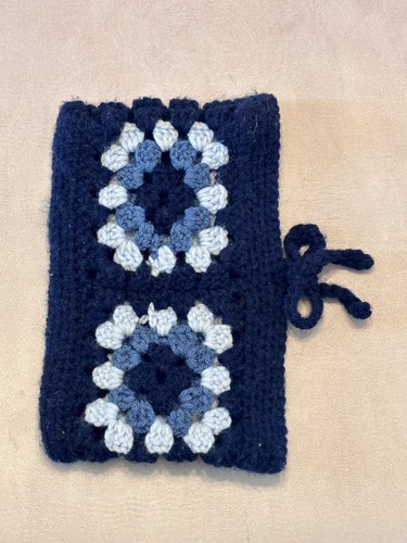 Crocheted pouch book cover - pouch,